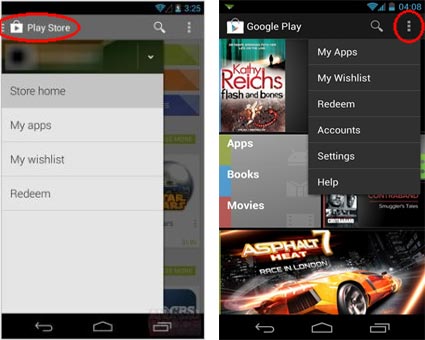 Google Play Card inwisselen