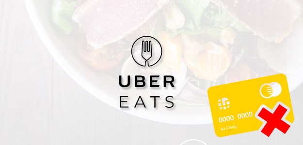 UberEATS zonder creditcard