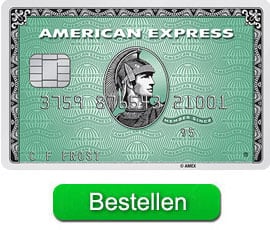 Bestel de Amex charge card green