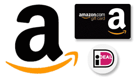 Bestellen bij Amazon met iDEAL of gift card.