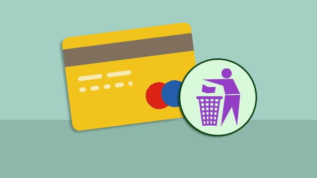 Voorbeeld van een prepaid mastercard voor eenmalig gebruik.