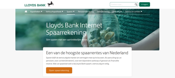 Sparen bij Lloyds Bank met tot 0.3% rente.