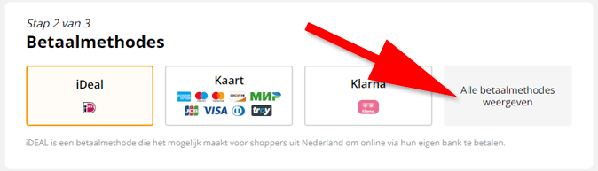 Op AliExpress betalen met PayPal