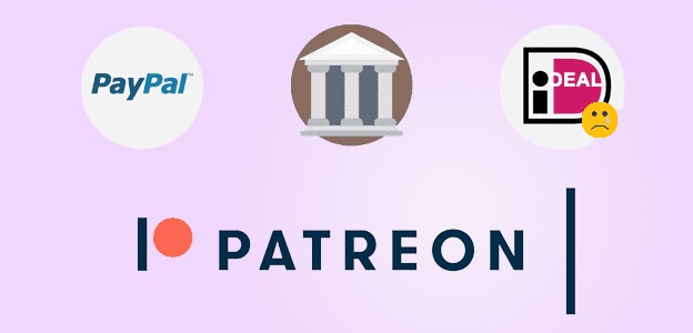 Patreon zonder creditcard, met Paypal of via bankoverschrijving.