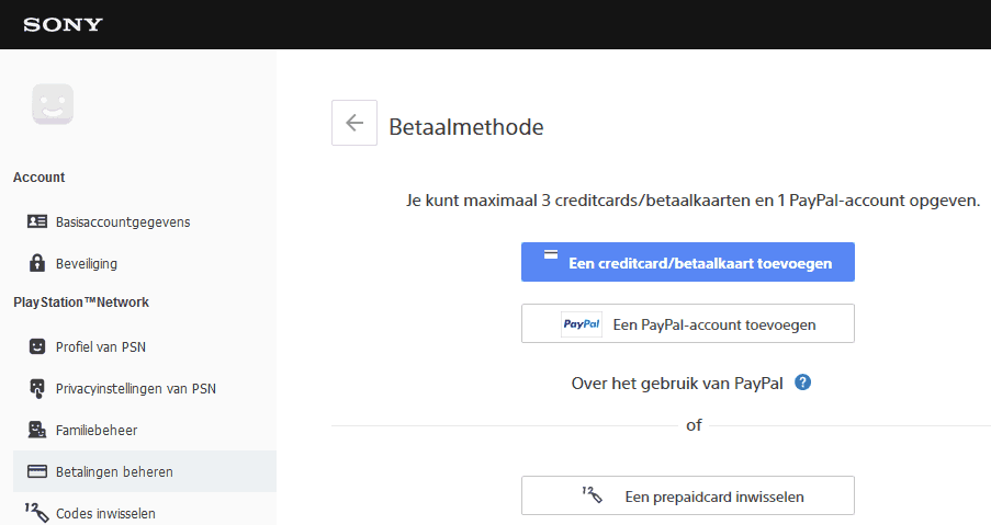 Playstation store betalen met PayPal