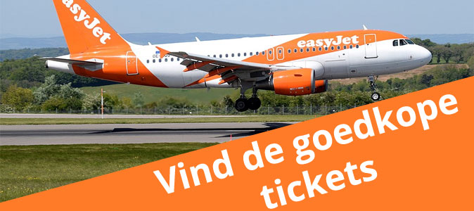 Header voor artikel vind goedkope easyjet tickets