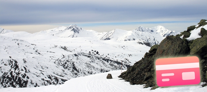 Creditcard tijdens de wintersport